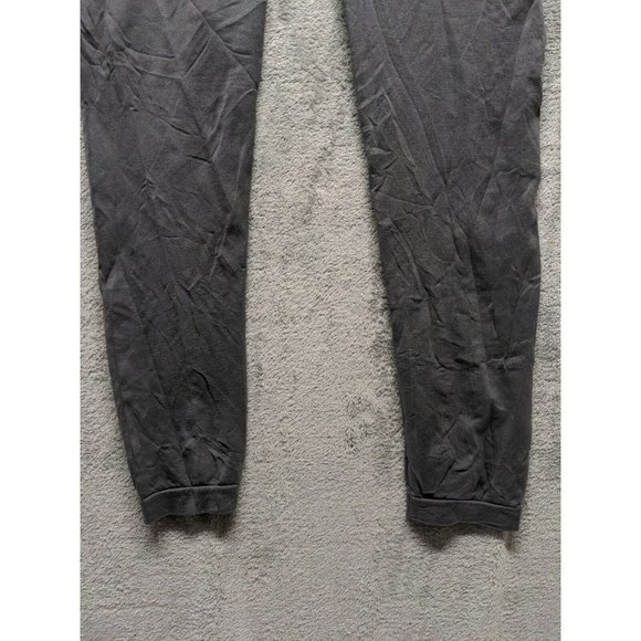 🍑121 Women Leggings Casual Activewear Yoga Mid Rise Solid Metallic Gray SIZE XL - Picture 5 of 8